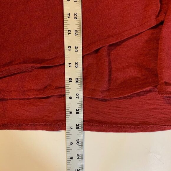 Habitat Women's Asymmetrical Button Cowl Neck Cotton‎ Long Sleeve Tunic Size M - Picture 12 of 12